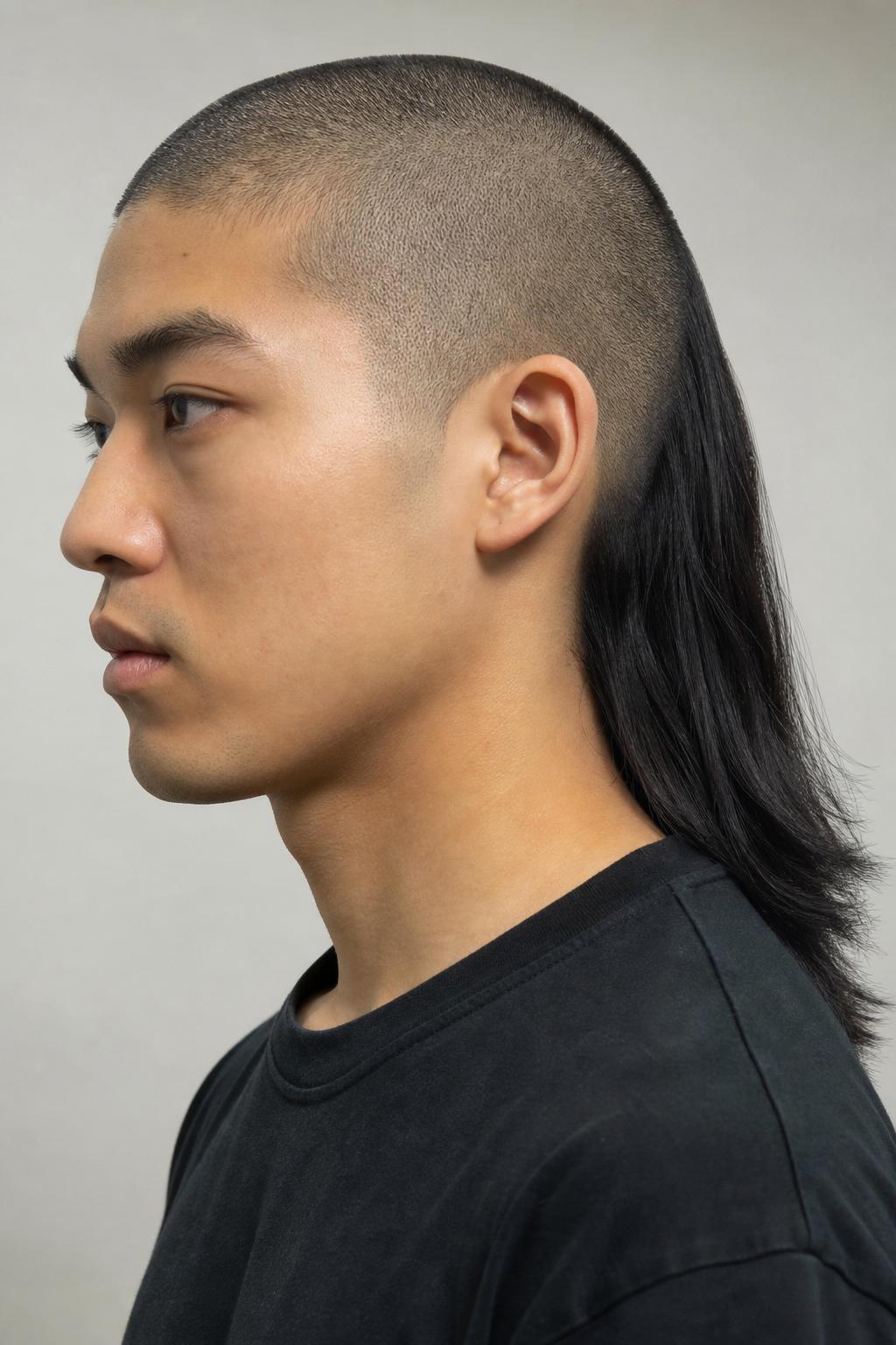 Zero Guard Skullet on Very Dark Hair