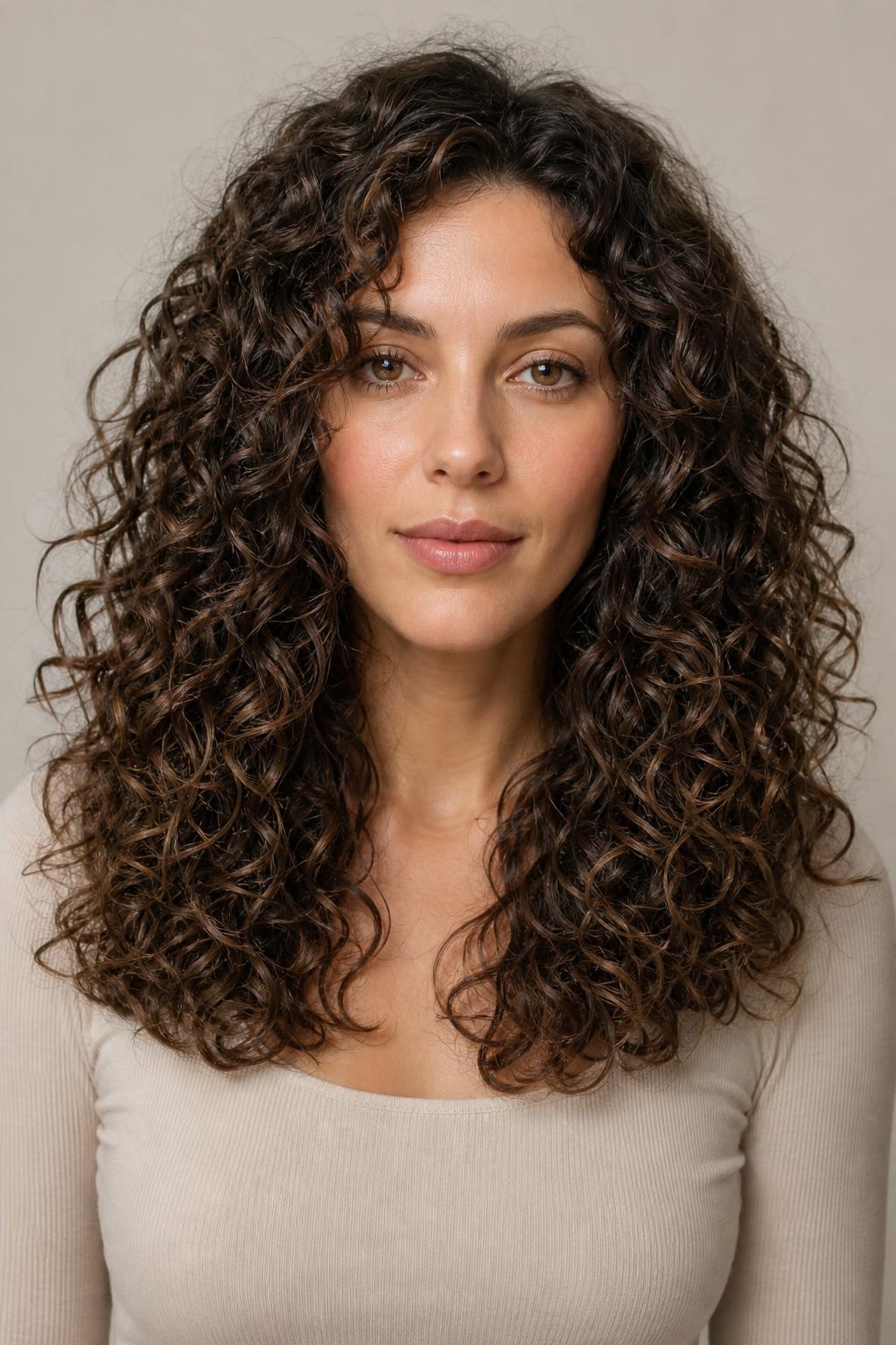 Soft Grown-Out Layers That Stretch a 3A Curly Cut Between Trims