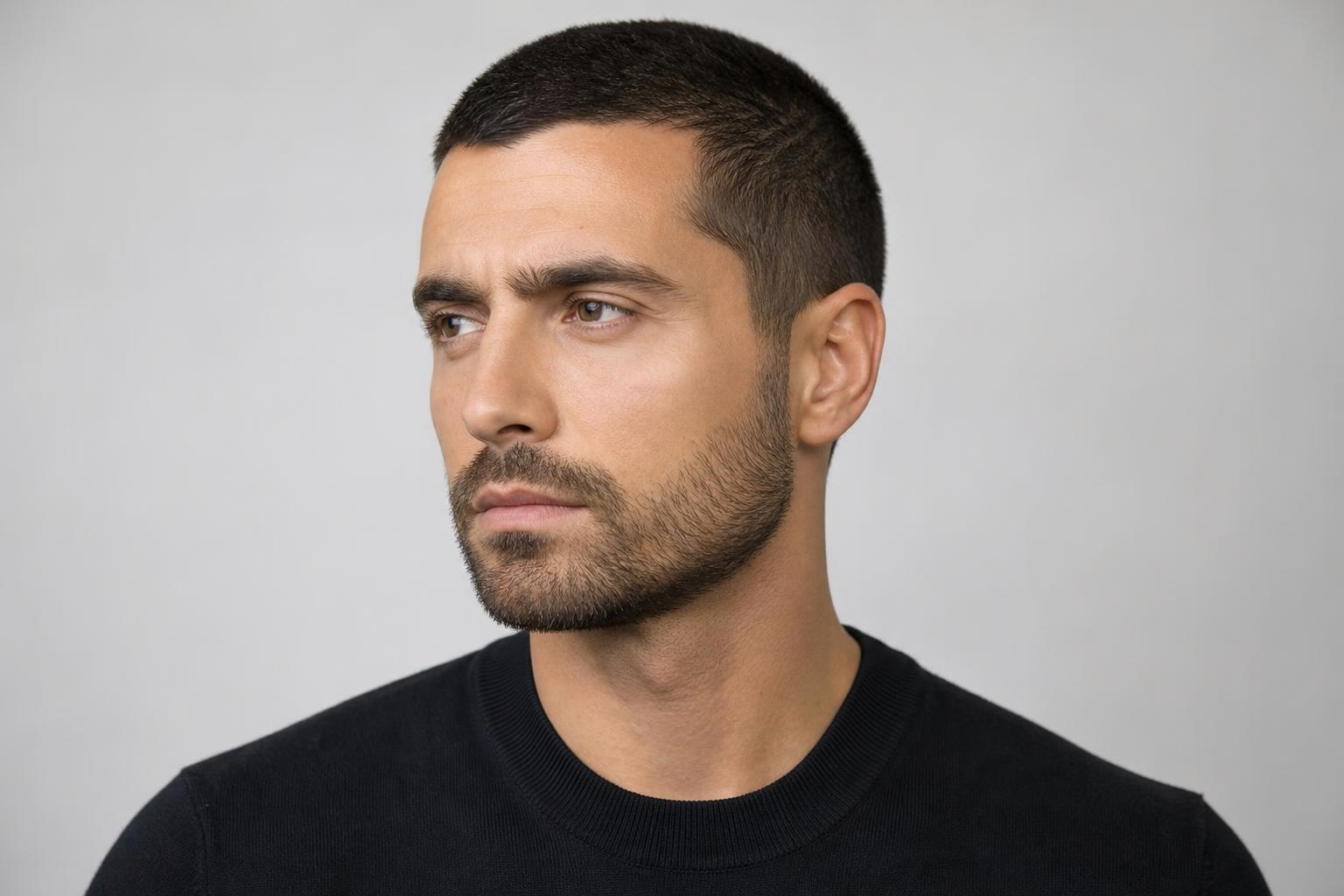 4 Guard Buzz Paired with a Trimmed Short Beard