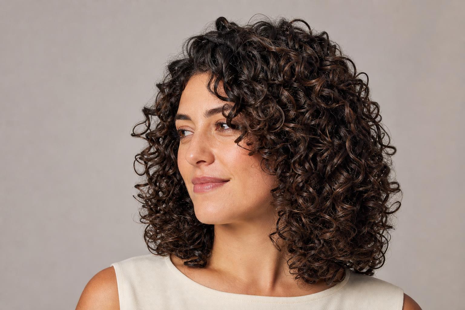 Diffused Curls Dried Into Full Rounded Volume