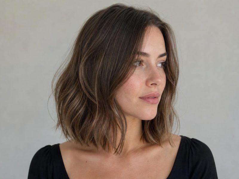 Collarbone Lob With Soft Movement Through the Mid-Lengths