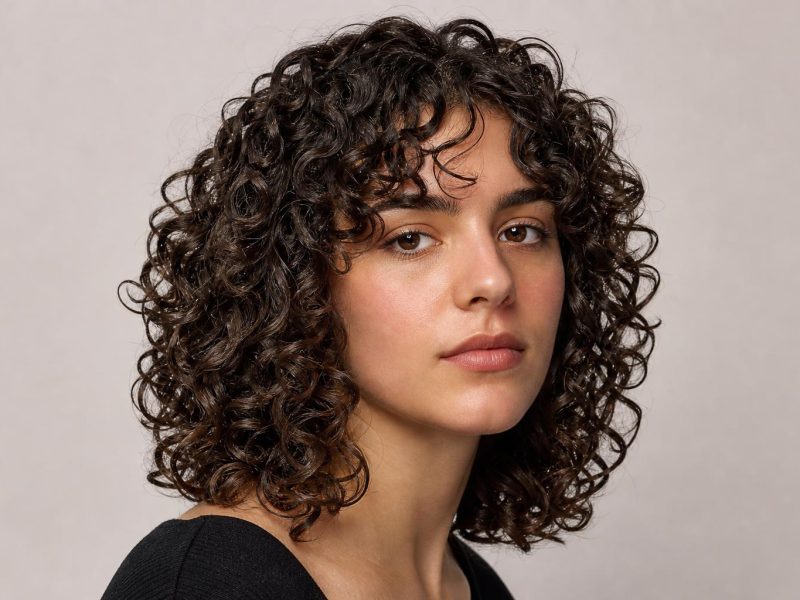 Defined Type 3 Spiral Curls on Shoulder-Length Hair
