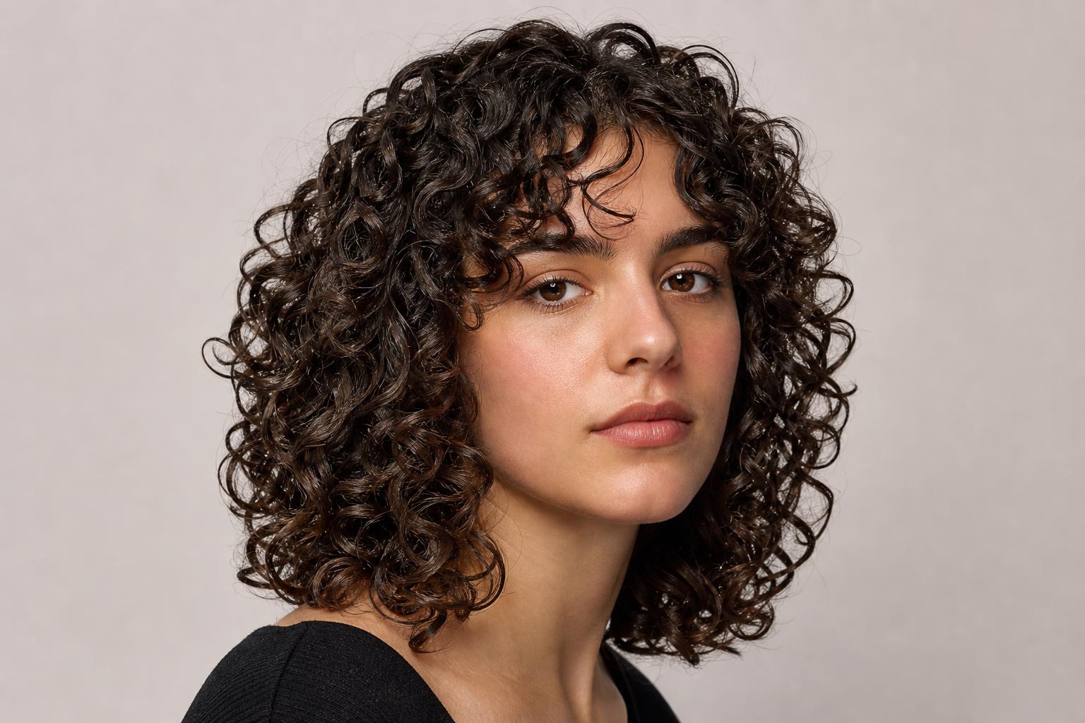 Defined Type 3 Spiral Curls on Shoulder-Length Hair