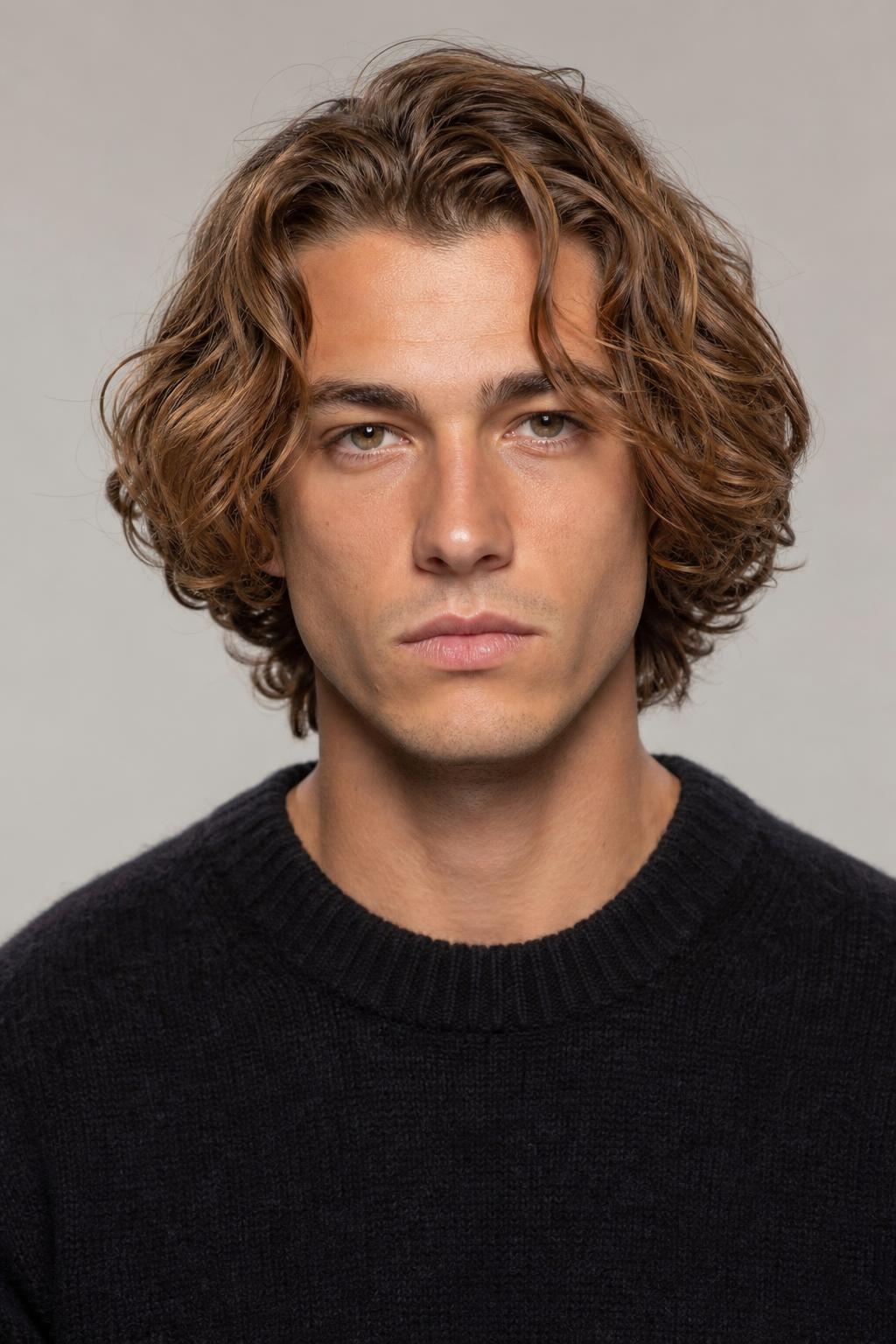 Jaw-Length Wavy Cut with Bulk at the Jaw on Light Brown Medium Hair