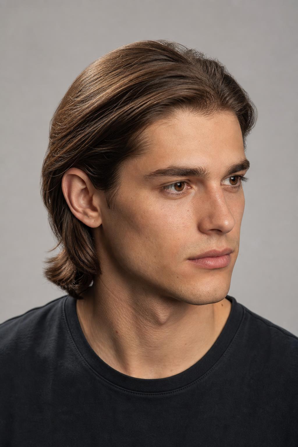 Ear-Tuck Flow With the Sides Held Behind the Ears