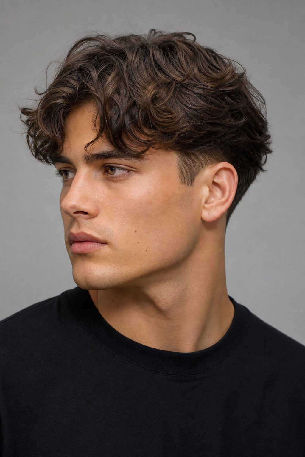 Flow Finished With a Low Taper at the Sideburns and Neckline
