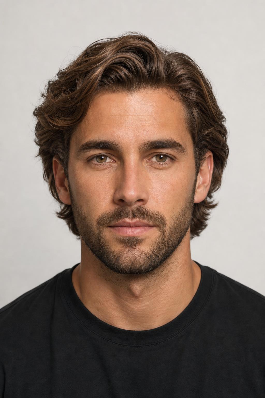 Flow With a Mid Taper Blending Into a Short Beard