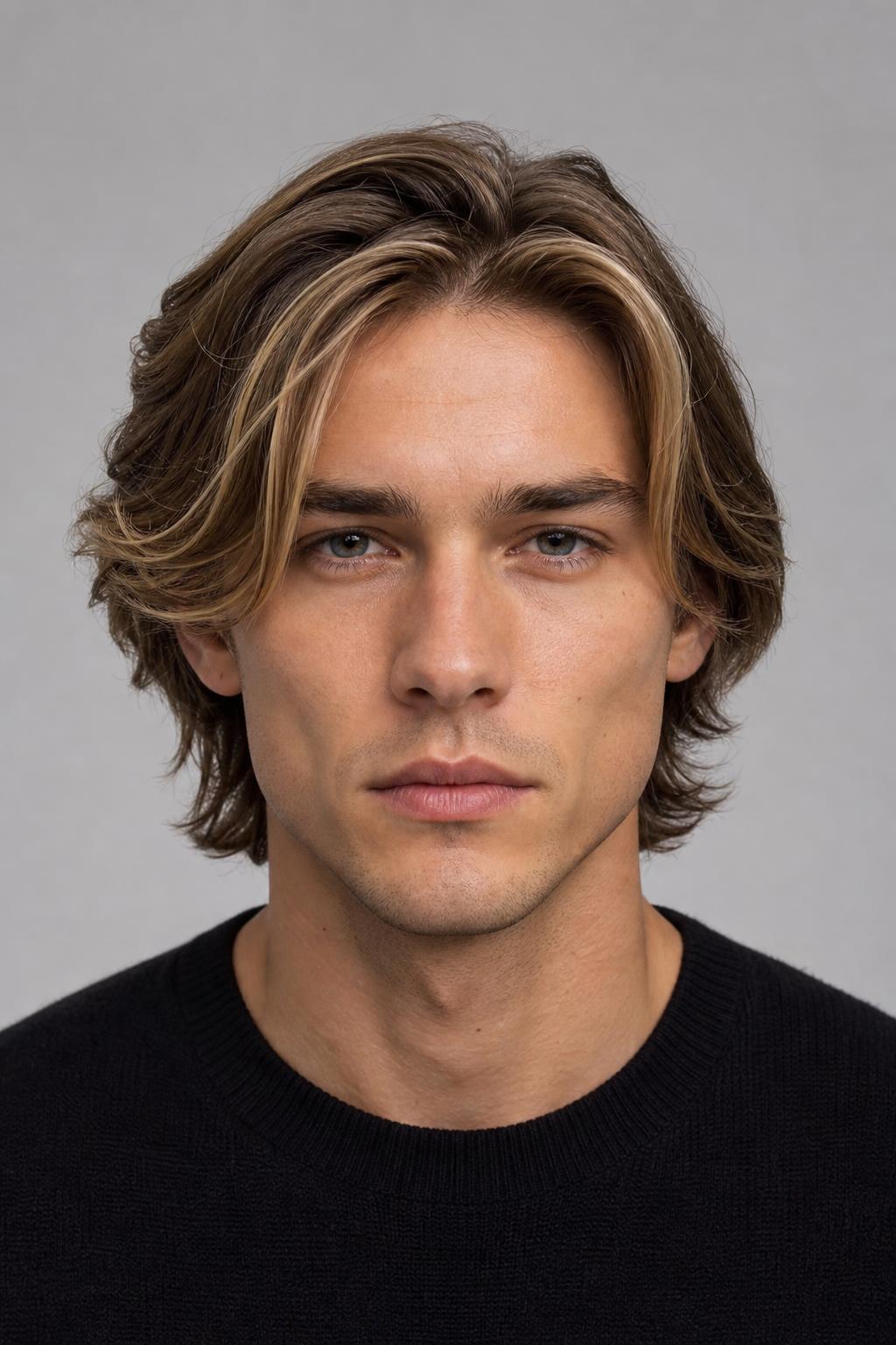Flow Broken Up by Lighter Sun-Kissed Pieces Around the Face