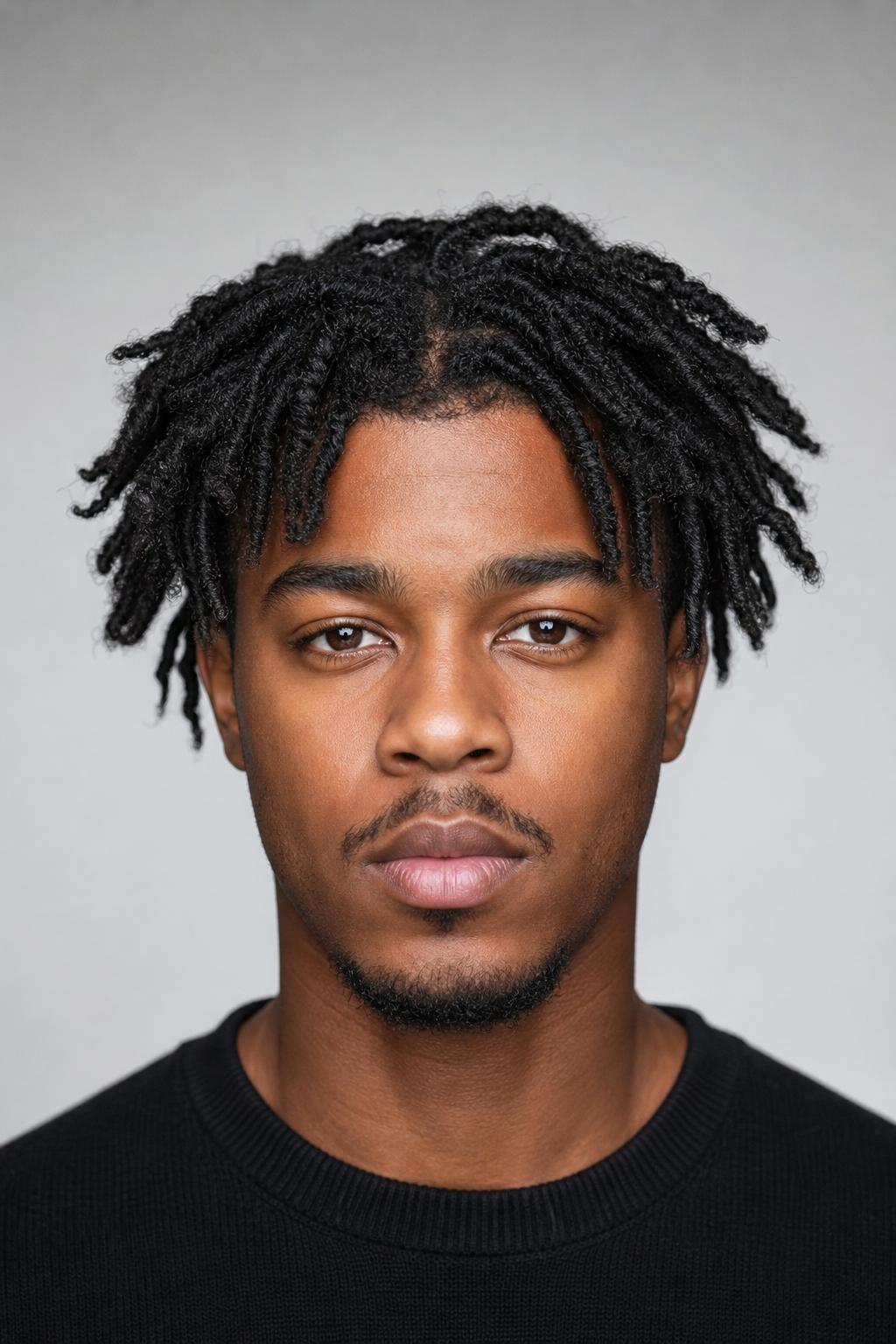 Freeform Started From an Old Twist-Out With Spiral Pattern Remaining