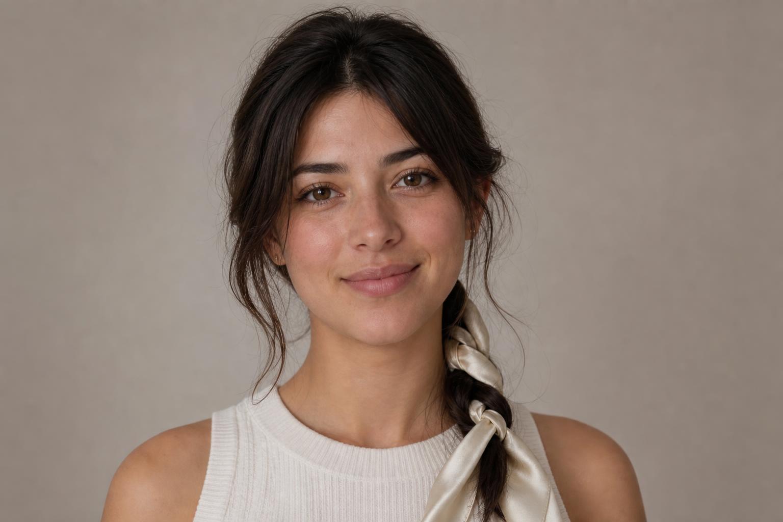 Oiled Hair Braided and Wrapped in a Smooth Silk Scarf Before Bed