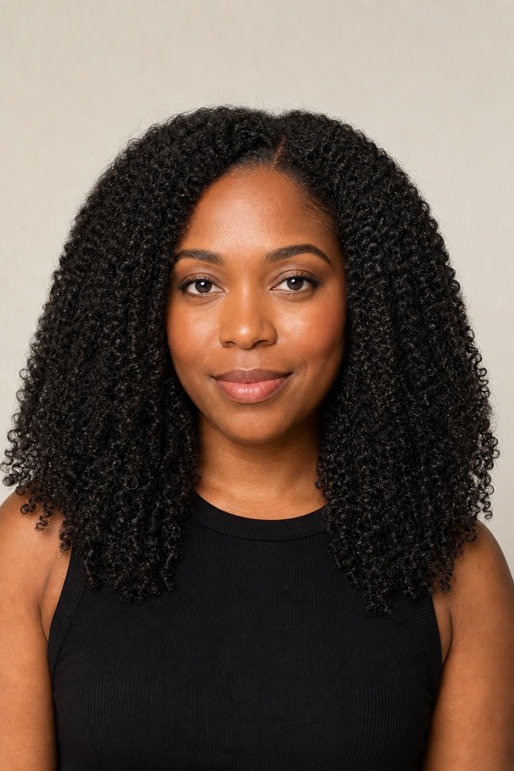 Long Defined 4A Coils with Clear Curl Separation on Natural Black Hair