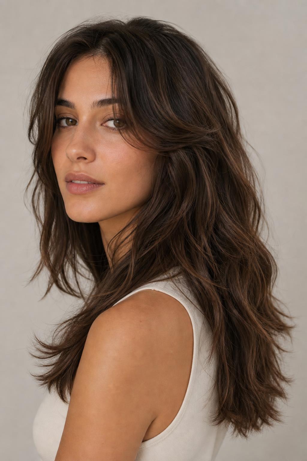Refreshed Second-Day Waves with Renewed Root Volume on Long Wavy Hair