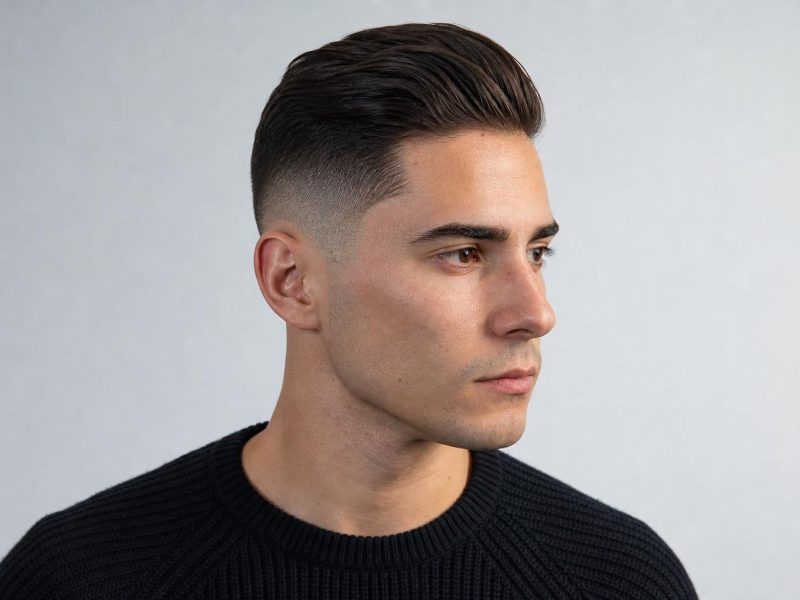 High Fade Blended From Skin Above the Temple