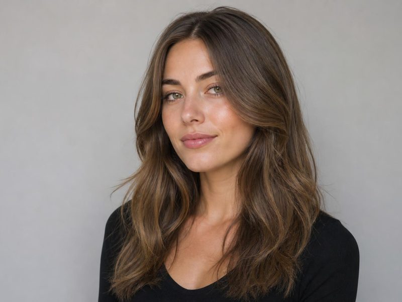 Butterfly Haircut With Short Face-Framing Layers Over Long Length