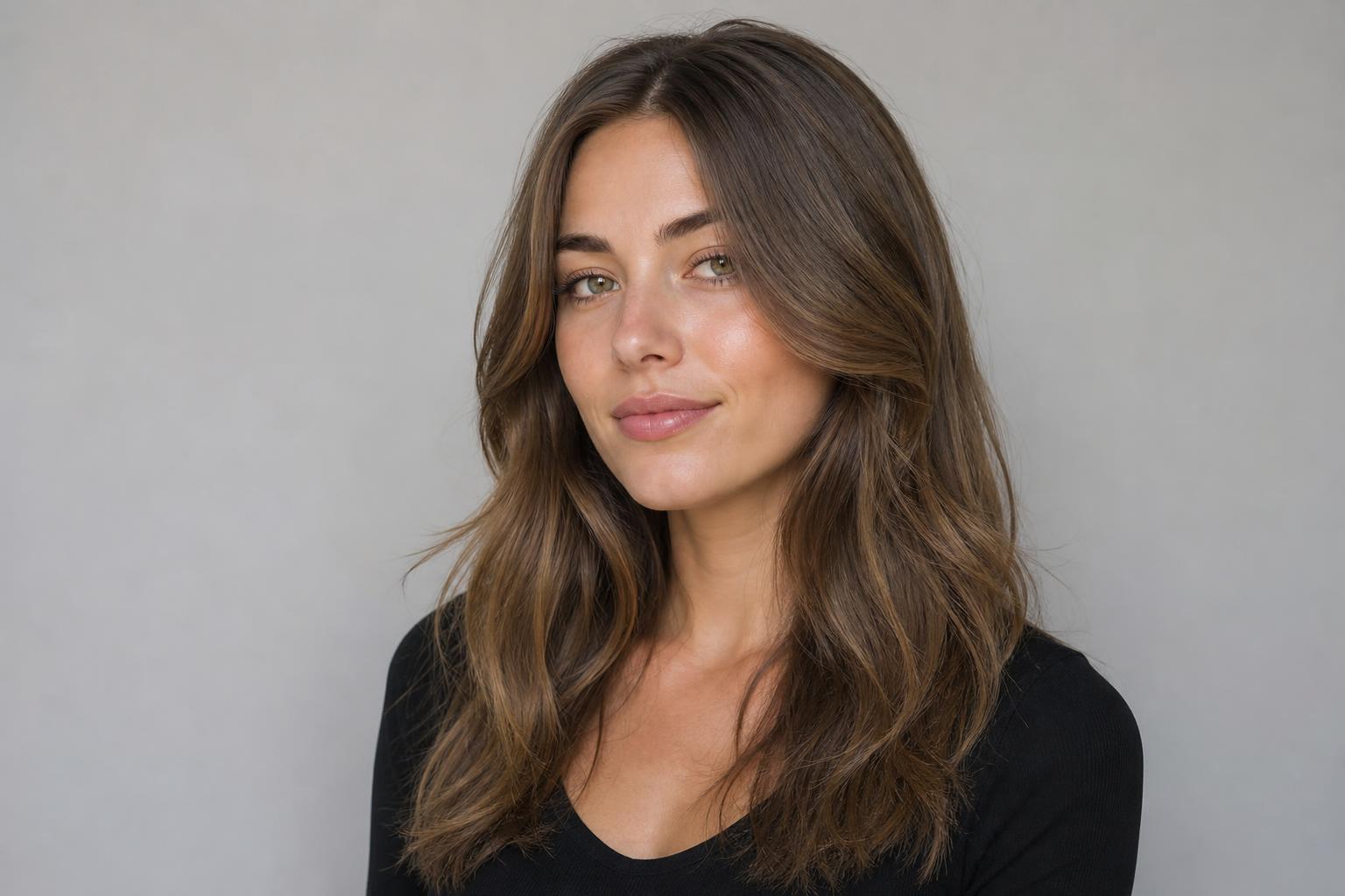 Butterfly Haircut With Short Face-Framing Layers Over Long Length