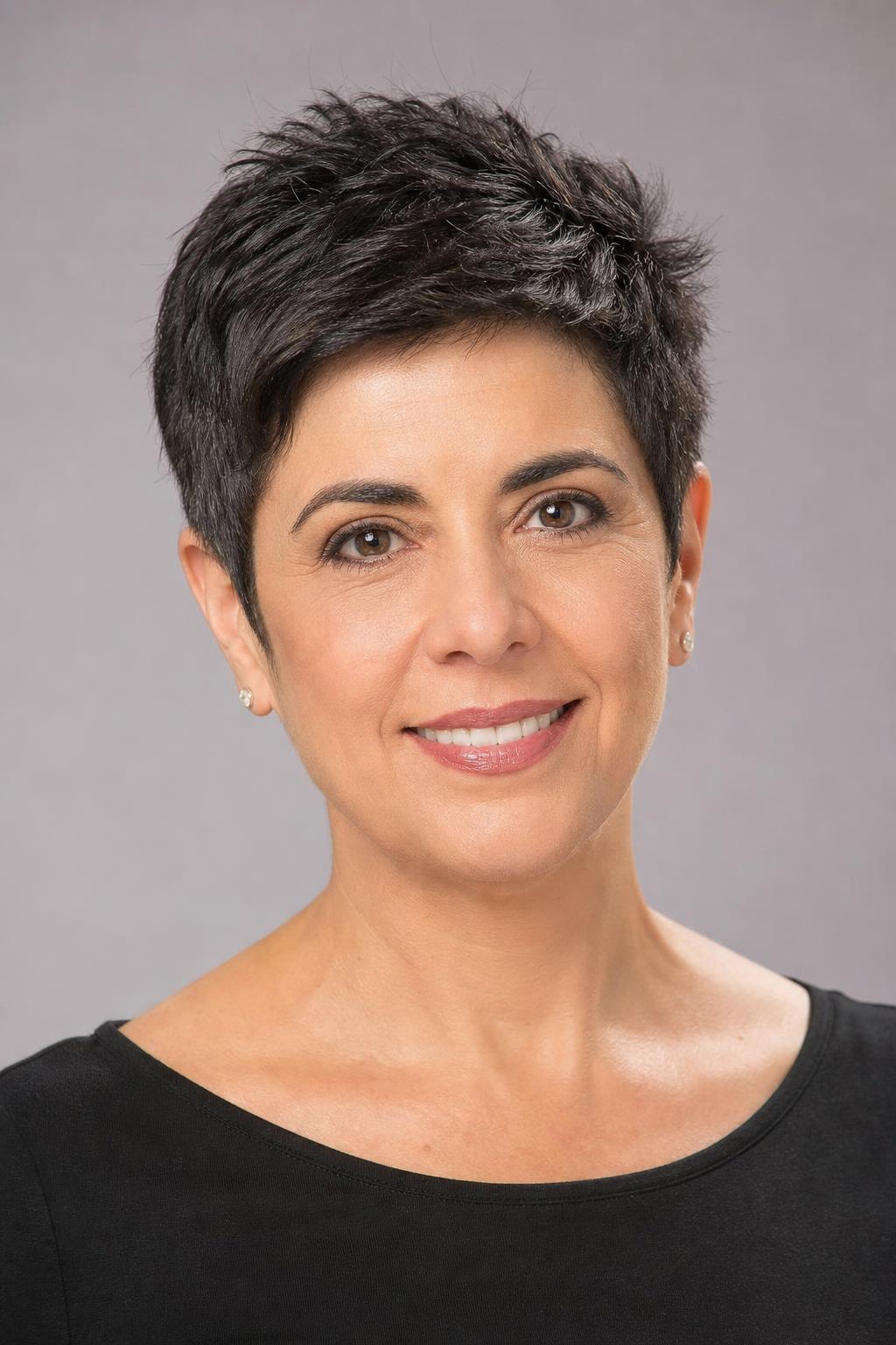 Tapered Pixie with a Close Nape on Thick Coarse Dark Hair