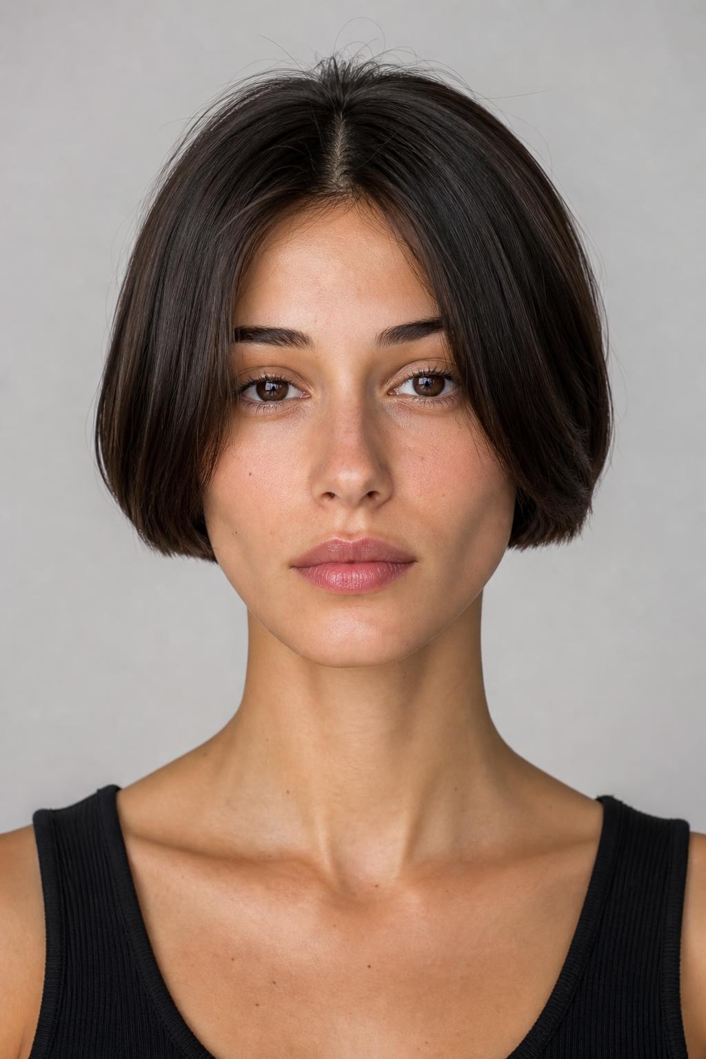 Mini Layered Bob Cut to Cheekbone Length