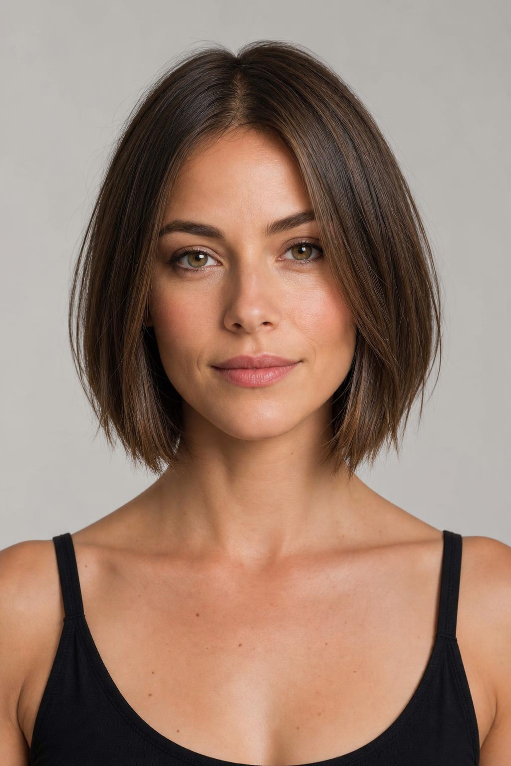 Layered Bob With Slide-Cut Wispy Ends for a Softer Perimeter