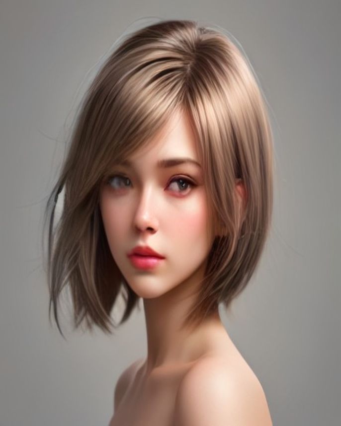 Low Fade with Five Inches of Thick Wavy Volume Brushed Loosely Back