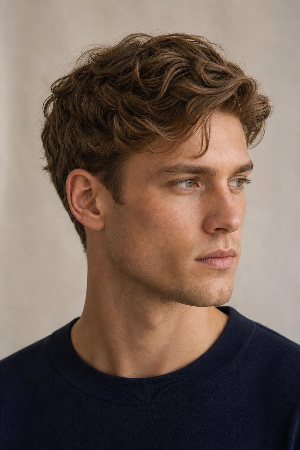 Grown-Out Loose Waves at Five Inches Still Holding Shape on Dark Blonde Hair
