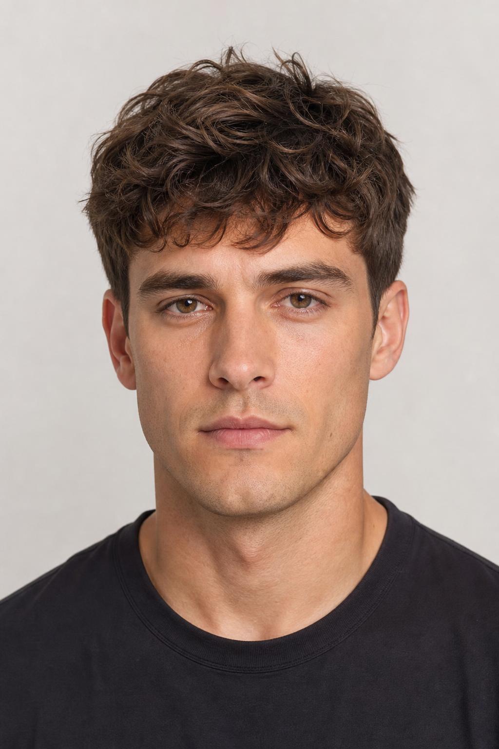 Mid-Length Loose Waves with an Irregular Perimeter on a Square Jawline