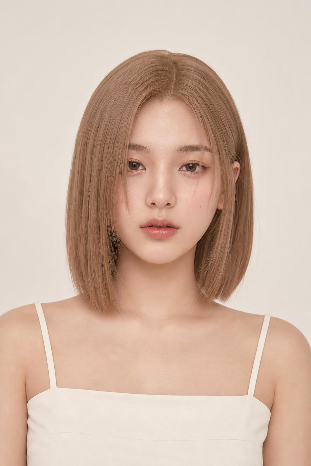 All-Over Milk Tea Applied in One Uniform Tone