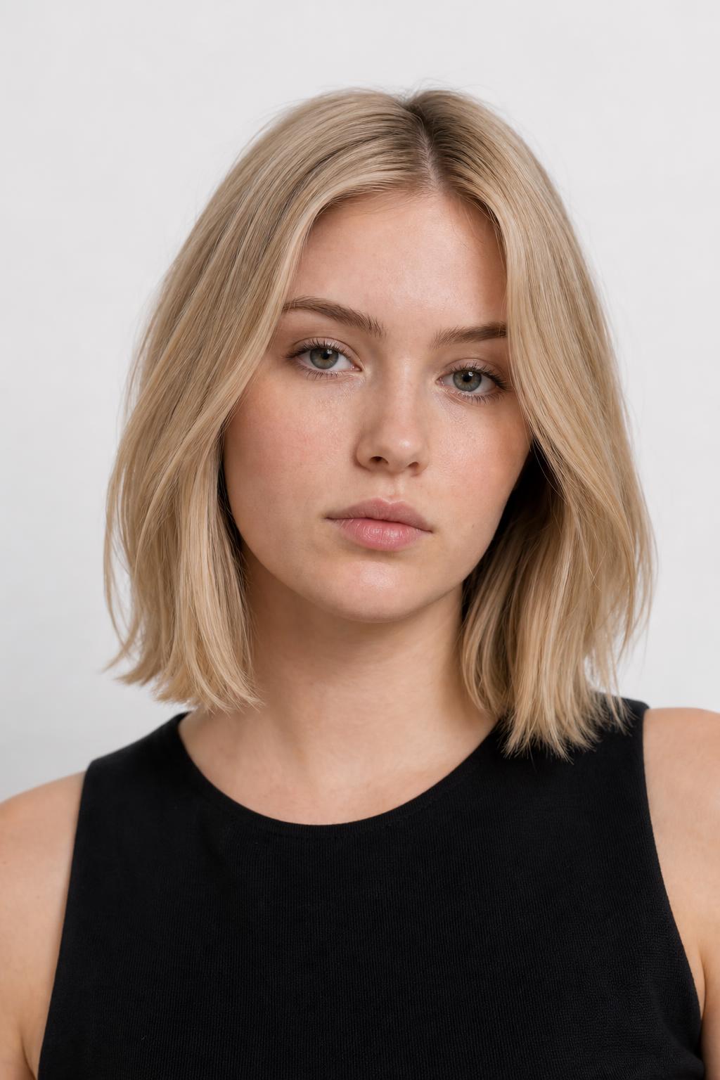 Light Milk Tea Taken Up to a Creamy Beige Blonde