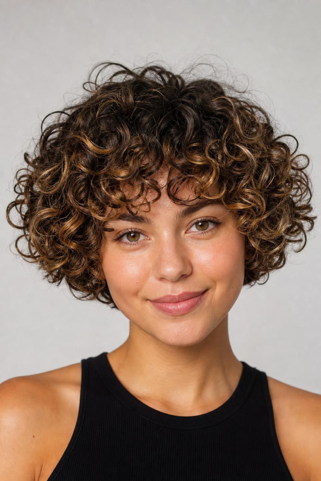 Highlights Placed on the Outer Curls to Amplify Volume