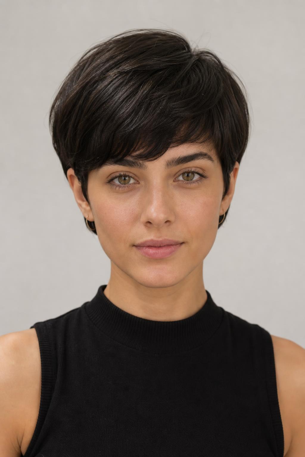 Micro Layers Stopping Thick Hair from Widening at the Ears