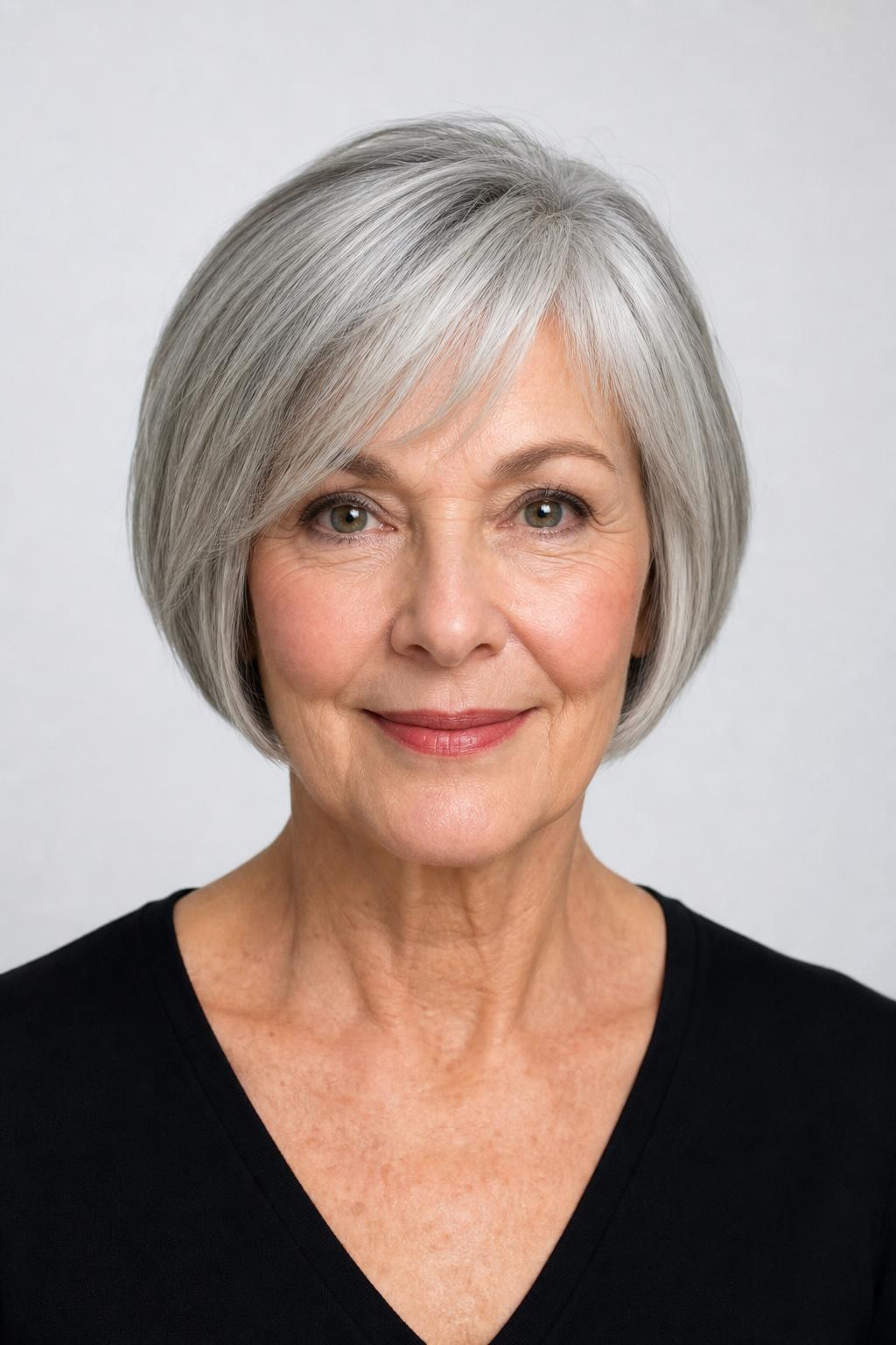 Coarse Silver Hair Holding a Structured Pixie Bob Shape
