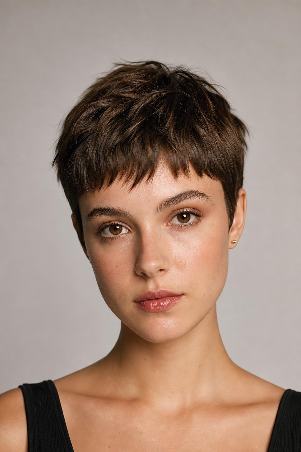 Razored Micro Fringe with a Softened Broken Edge