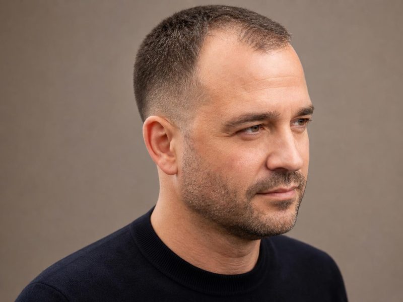 Short Crop Cut to Work With a Receding Hairline