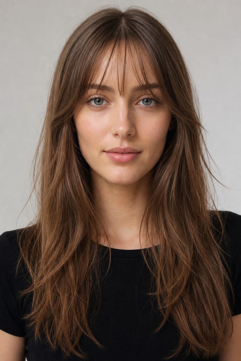 Wispy Birkin Bangs With Visible Gaps Suited to Fine Hair