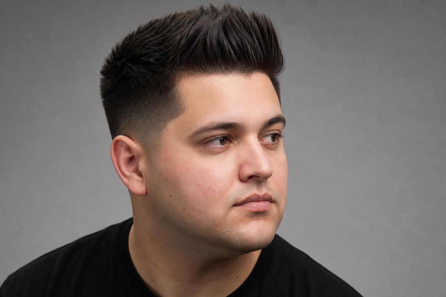 Height at the Top and Short Sides on a Round Face