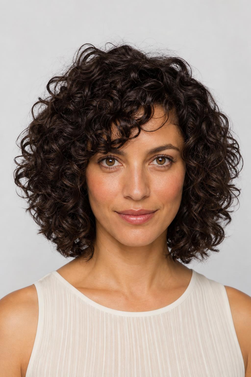 Curly Cut with the Most Definition Concentrated at the Crown on 3B Hair