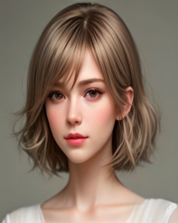 Textured Crop with a Choppy Separated Fringe on Dark Brown Hair