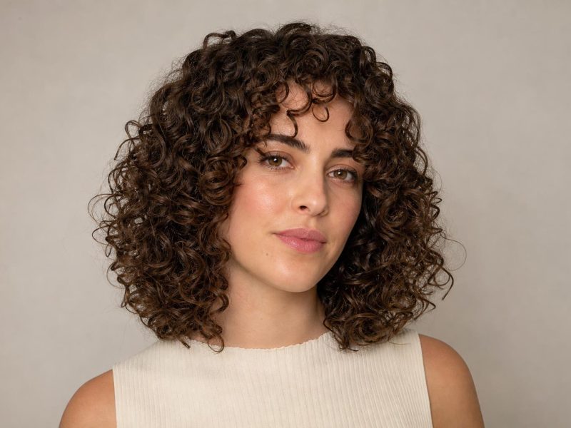 DevaCut Shaped Curl by Curl on Dry Unstretched Hair