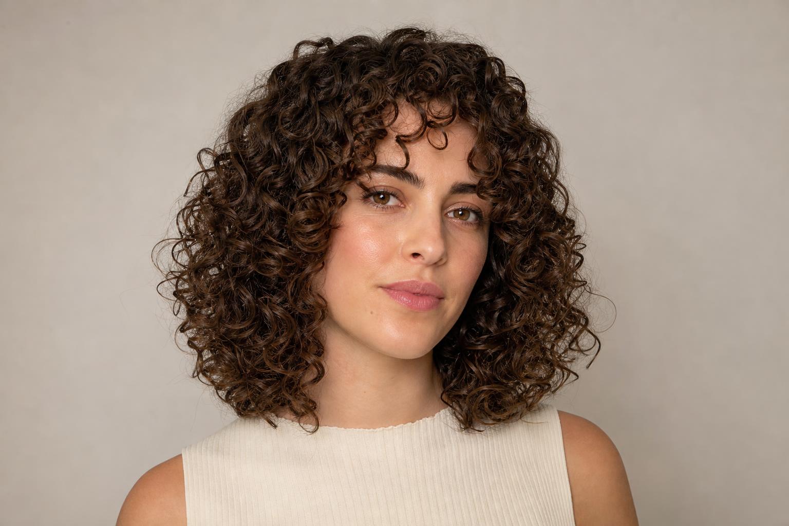 DevaCut Shaped Curl by Curl on Dry Unstretched Hair