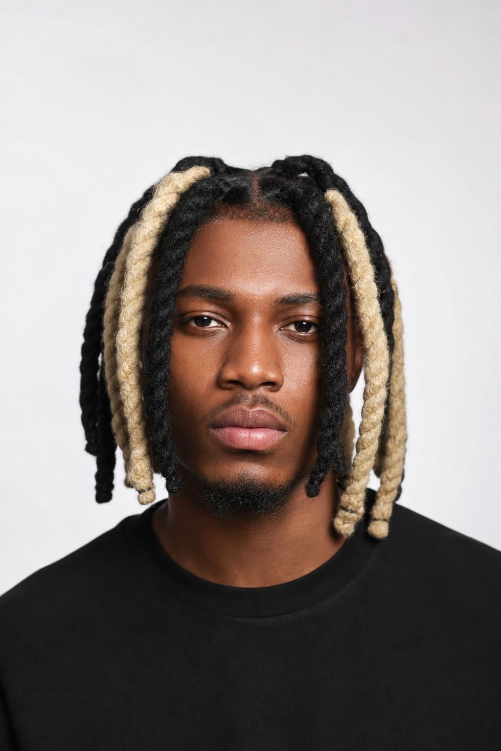 Two-Tone Wicks Alternating Black and Platinum Columns