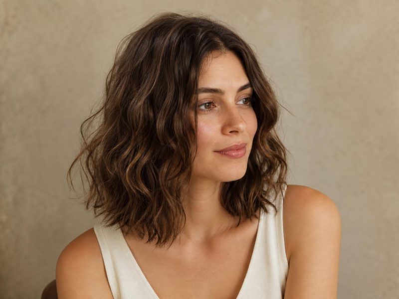 Defined 2b Wavy Hair After an Air-Dry Routine